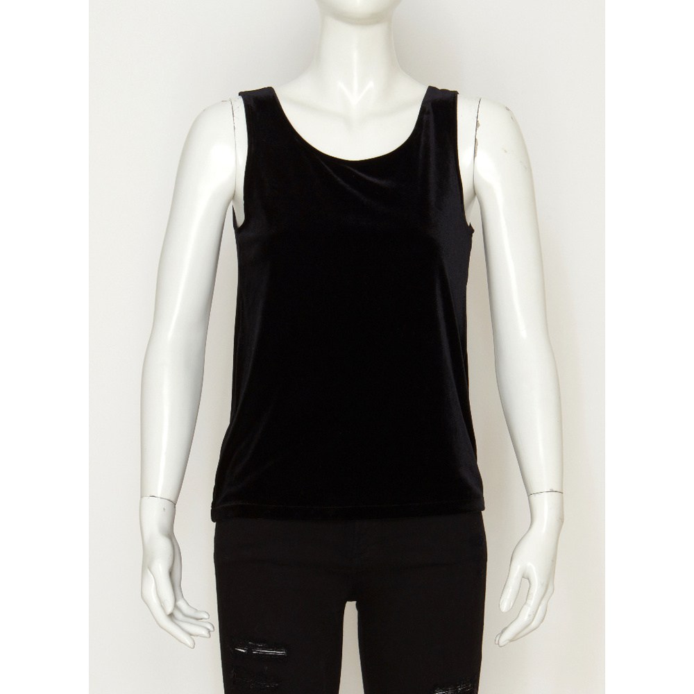 DKNY Black Velvet Tank Top